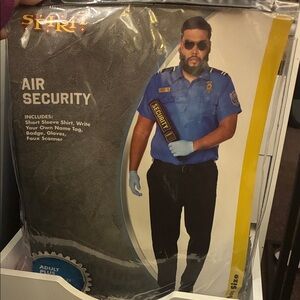 Male Air Security Costume with Blue and Black